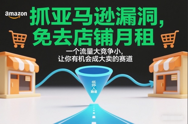 抓亚马逊漏洞，免去店铺月租，一个流量大竞争小，让你有机会成大卖的赛道-轻创终点站