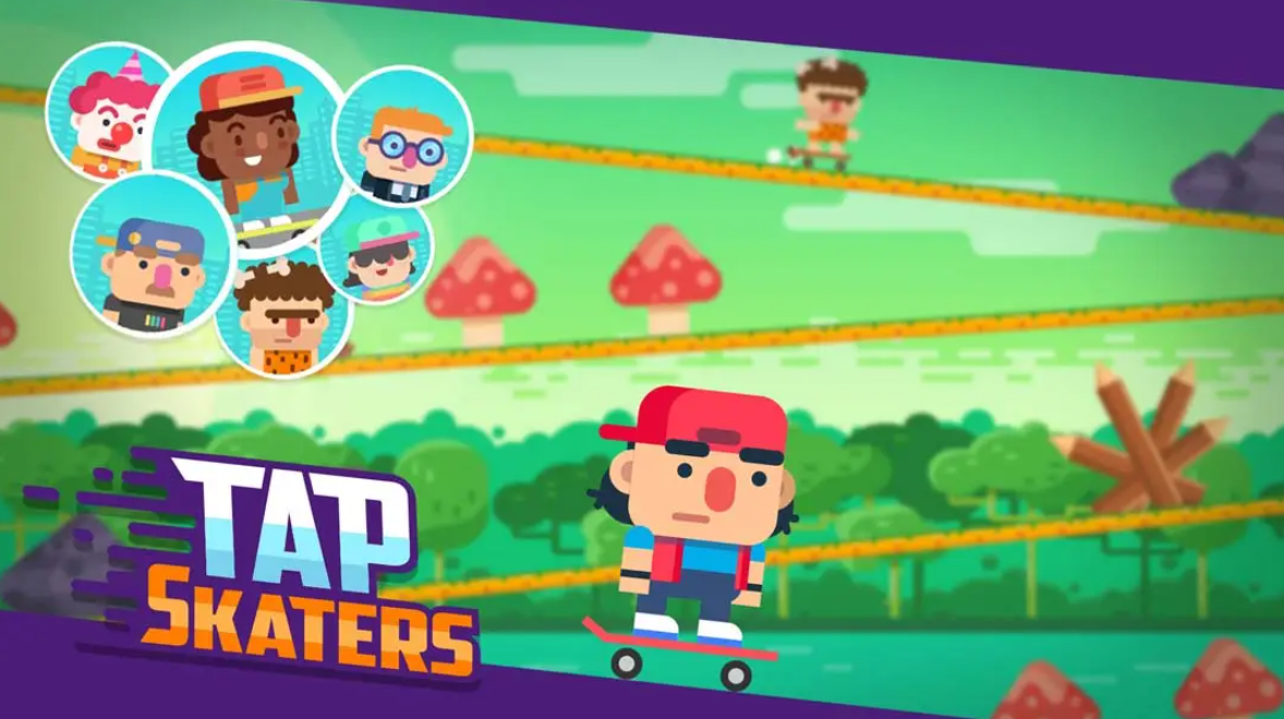 《速降滑板比赛游戏 Tap Skaters》Switch英文版NSP下载