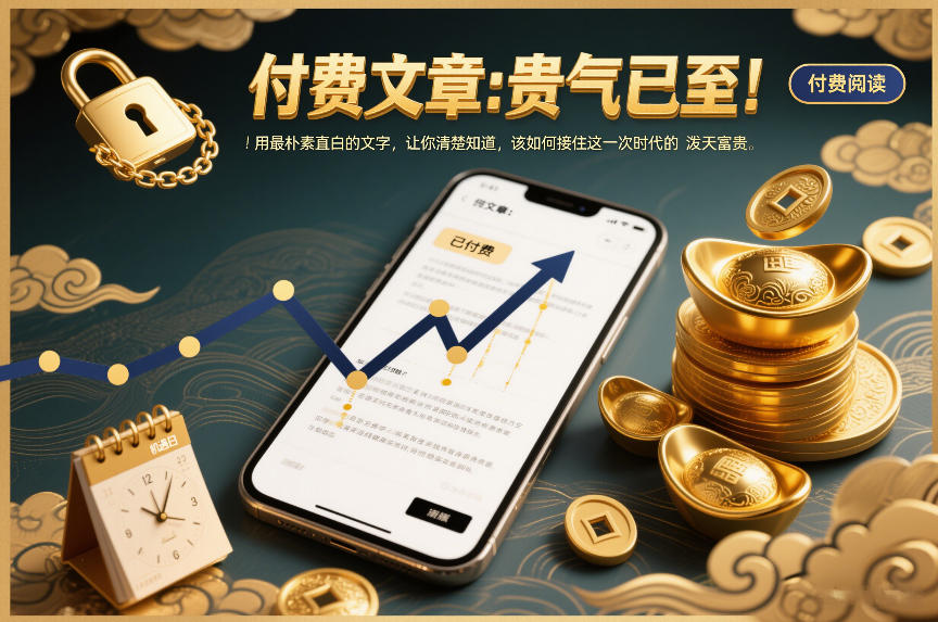 付费文章：贵气已至！用最朴素直白的文字，让你清楚知道，该如何接住这一次时代的泼天富贵-校睿铺