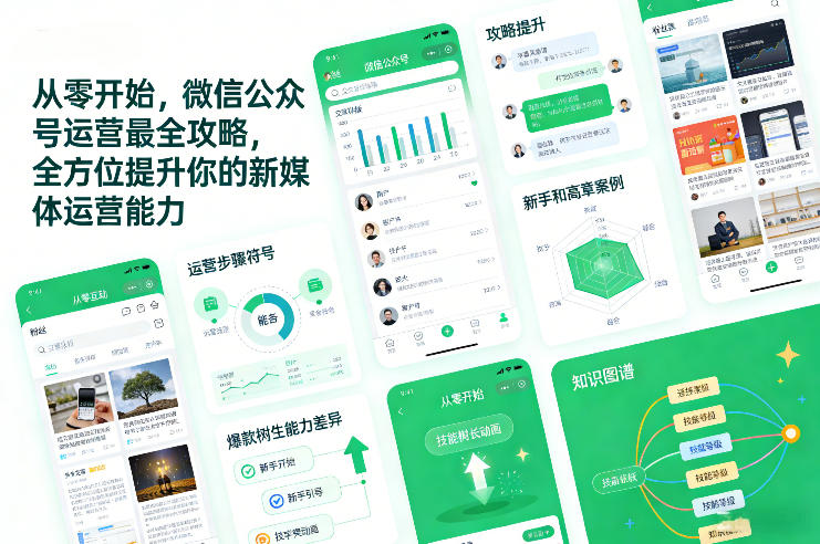 从零开始，微信公众号运营最全攻略，全方位提升你的新媒体运营能力-轻创终点站