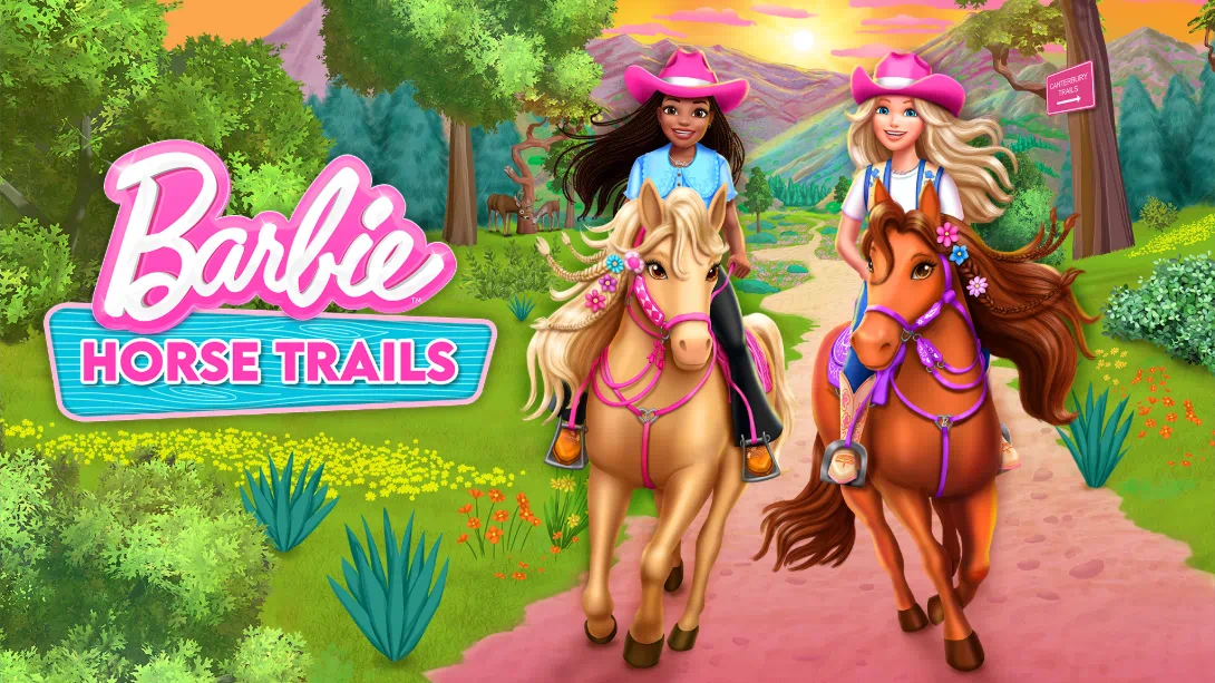 【美版】芭比马术小径 .Barbie Horse Trails 中文-吾爱自习网