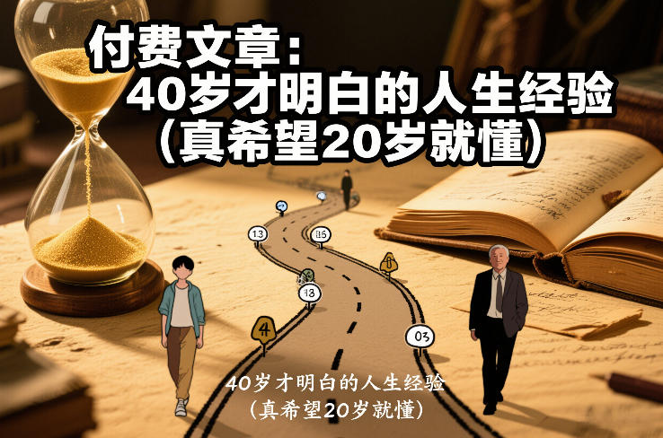 付费文章：40岁才明白的人生经验(真希望20岁就懂)-创客聚集地