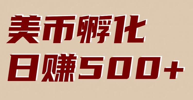 美币孵化项目：电脑全自动挂机赚美金，小白轻松上手-新时光资源网