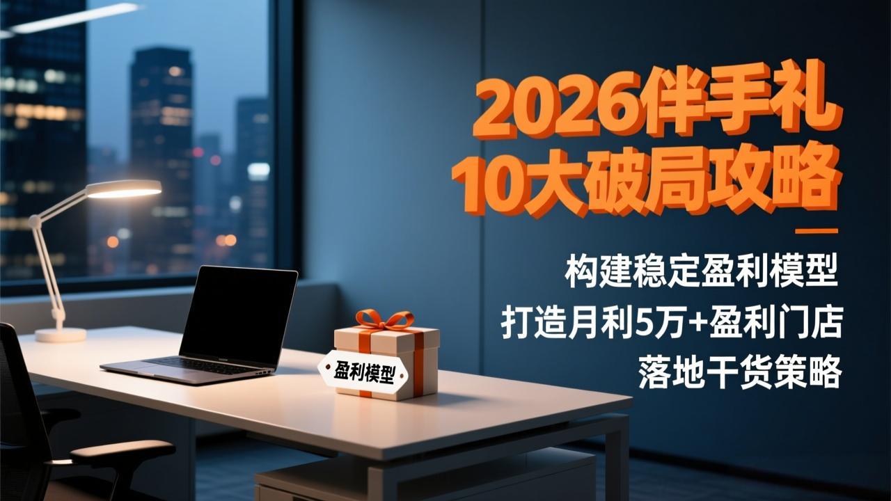 2026伴手礼10大破局攻略：构建稳定盈利模型，打造月利5万+盈利门店，落地干货策略-吾爱自习网