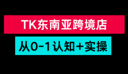 TikTok东南亚跨境从0-1认知实操课-chywc
