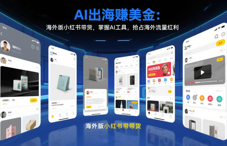 AI出海賺美金:海外版小红书带货,掌握AI工具,抢占海外流量红利(更新2026)-棕熊云分享 - 专属年轻人的资源宝库