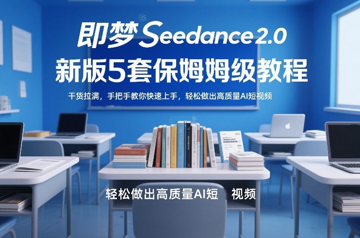 即梦Seedance2.0新版5套保姆级教程,干货拉满,手把手教你快速上手,轻松做出高质量AI短视频-搞薯条网