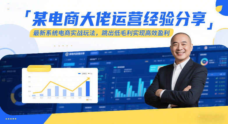 某电商大佬运营经验分享，最新系统电商实战玩法，跳出低毛利实现高效盈利(更新)-朽念云创