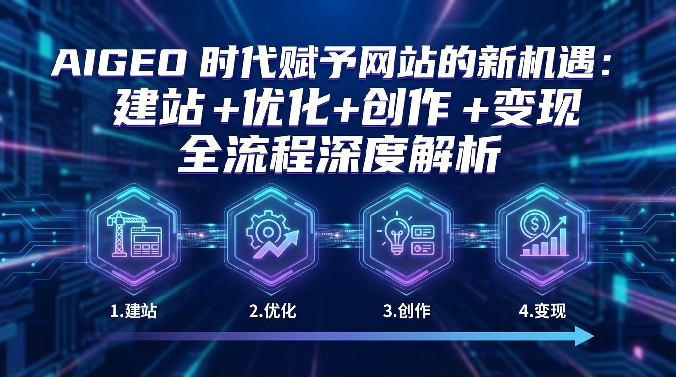 AIGEO+时代赋予网站的新机遇：建站+优化+创作+变现+全流程深度解析-我爱发帖