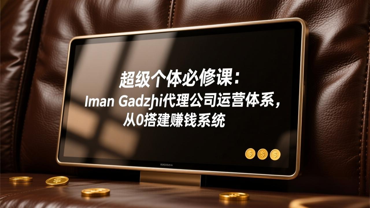 超级个体必修课:Iman Gadzhi代理公司运营体系,从0搭建赚钱系统-吾爱自习网