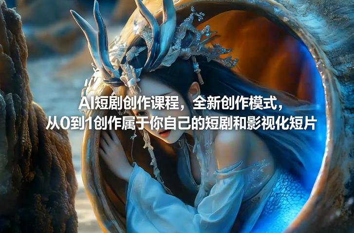 AI短剧创作课程，全新创作模式，从0到1创作属于你自己的短剧和影视化短片-吾爱自习网