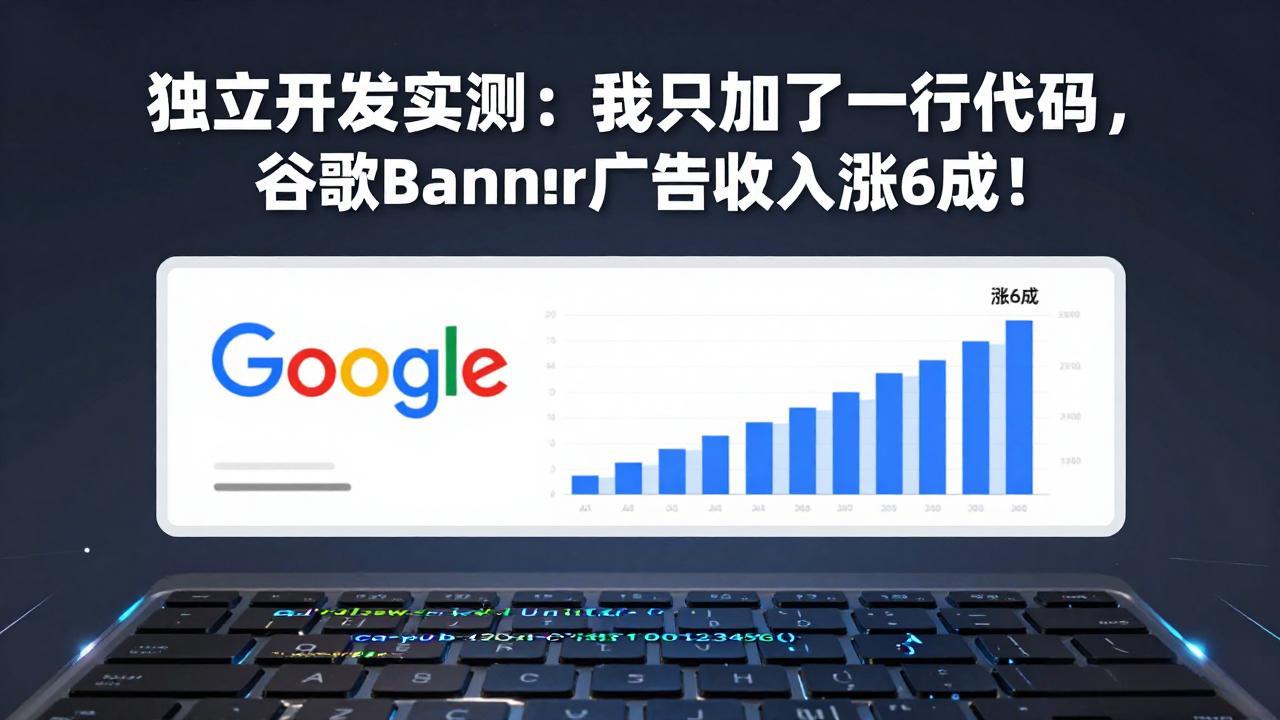 付费文章：独立开发实测：我只加了一行代码，谷歌Banner广告收入涨6成！-寒山客