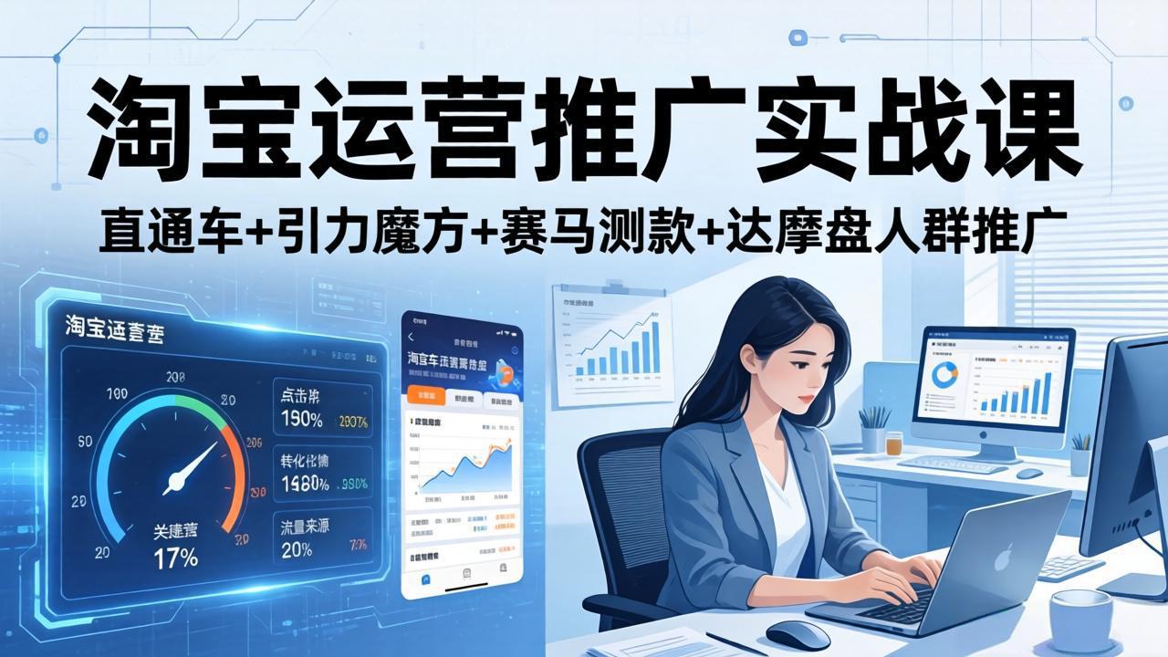 淘宝运营推广实战课(更新26年3月-我爱发帖