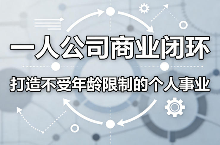 一人公司商业闭环,打造一份不受年龄限制的个人事业-吾爱自习网