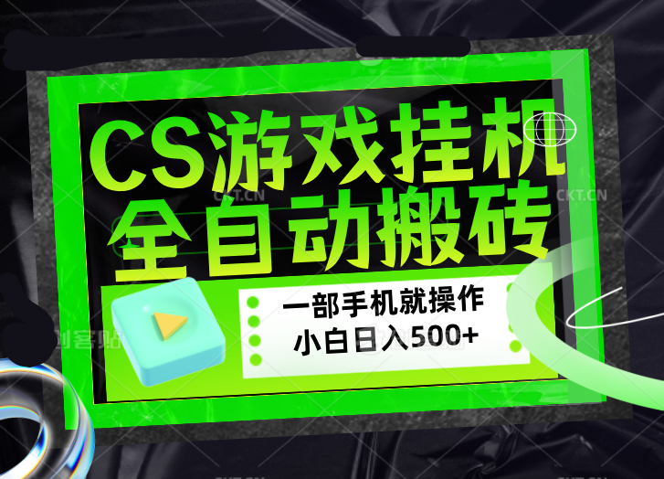 CSGO游戏挂机捡漏搬砖，超稳定的项目，带领1000+小白实现日入500+，数据可视频验证-新时光资源网