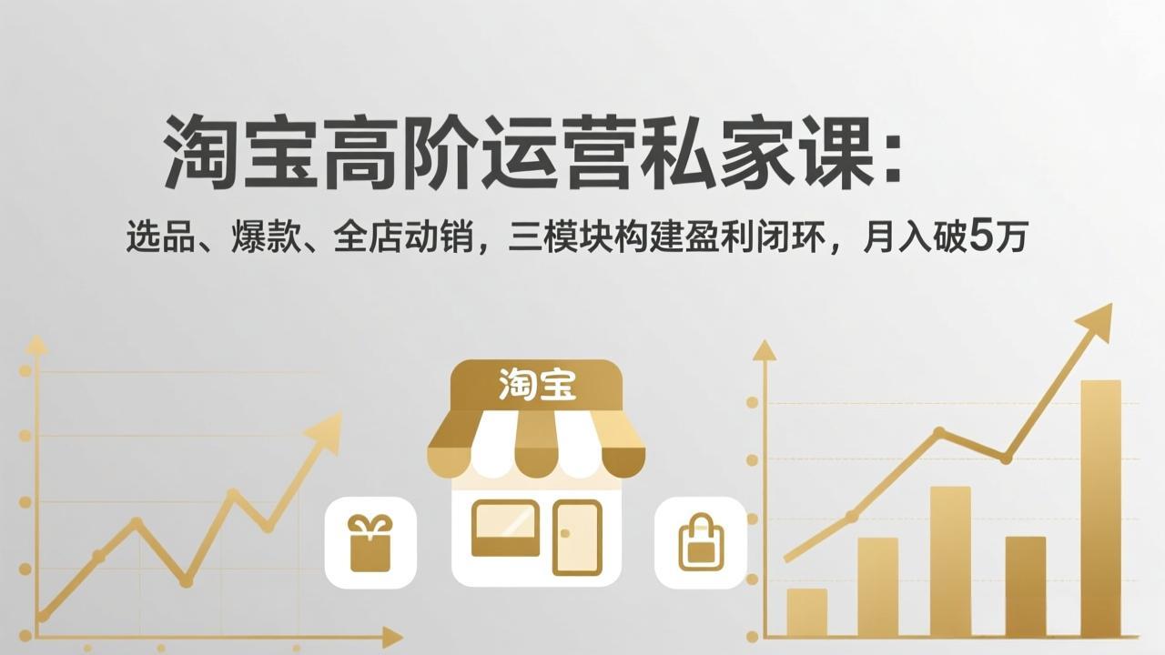 淘宝高阶运营私家课(更新26年4月福星网赚创业资源-网赚项目-副业赚钱-互联网创业-资源整合福星网赚资源