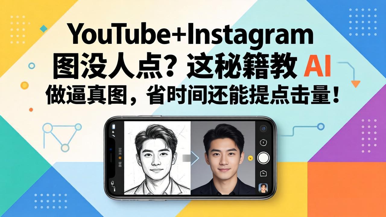 YouTube+Instagram图没人点？这秘籍教 AI 做逼真图，省时间还能提点击量-吾爱自习网