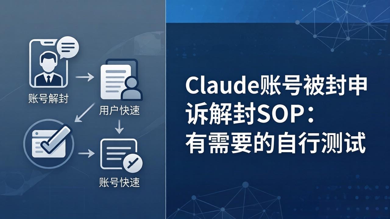 Claude账号被封申诉解封SOP：有需要的自行测试-我爱发帖