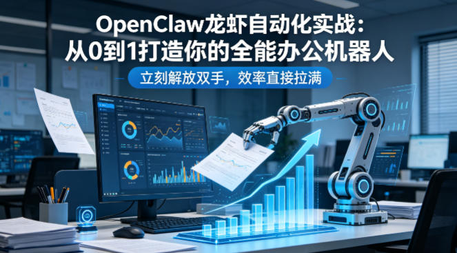 OpenClaw龙虾自动化实战：从0到1打造你的全能办公机器人，立刻解放双手，效率直接拉满-我爱发帖