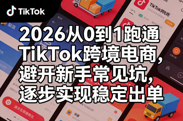 2026从0到1跑通TikTok跨境电商,避开新手常见坑,逐步实现稳定出单(更新0414)-吾爱自习网
