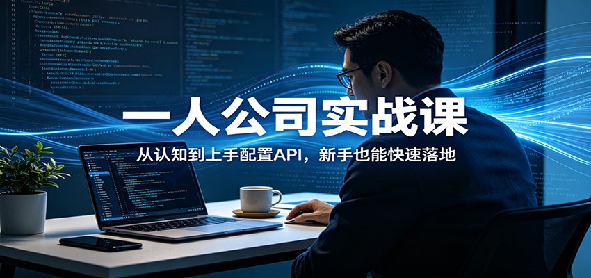 一人公司实战课:从认知到上手配置API,新手也能快速落地-我爱发帖