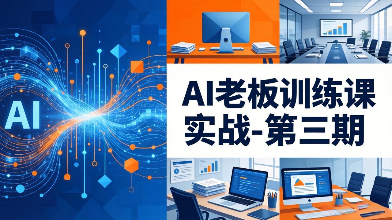 AI老板训练课实战-第三期：AI+内容应用落地教学，从0到1打通AI变现完整路径-我爱发帖