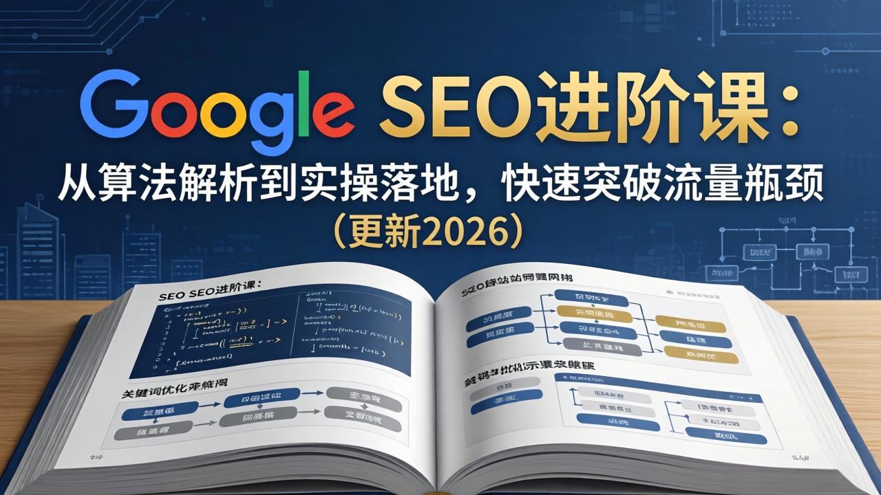 Google SEO进阶课：从算法解析到实操落地，快速突破流量瓶颈(更新2026-小艾项目网