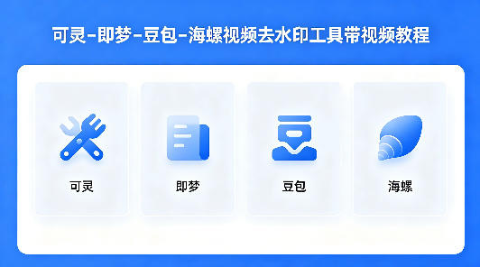 可灵–即梦–豆包–海螺视频去水印工具带视频教程-小艾项目网