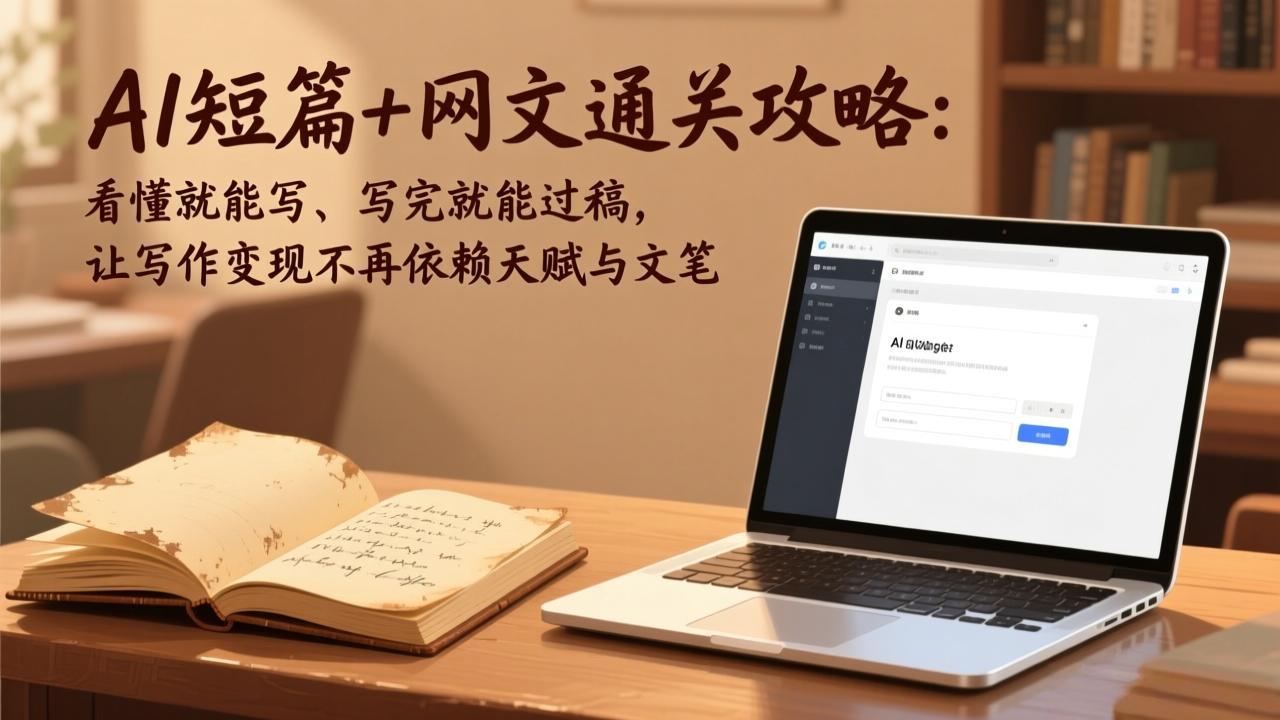 AI短篇+网文通关攻略-更新4月：看懂就能写、写完就能过稿，让写作变现不再依赖天赋与文笔-小艾项目网