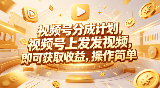 视频号分成计划，599元众筹的Red团队课程，视频号上发发视频，即可获取收益，操作简单-云推网创项目库