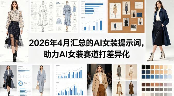 2026年4月汇总的AI女装提示词，助力AI女装赛道打差异化-吾爱自习网