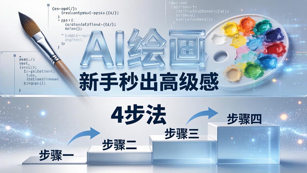 AI绘画入门别再硬磕了！即梦4步法：万能提示词公式+BRTR框架，新手秒出高级感-我爱发帖