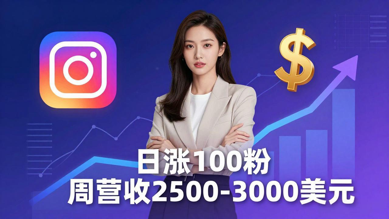 想做数字产品？Sheri亲授：日涨100粉、每周2500至3000美元的营收，Instagram躺着赚-吾爱自习网