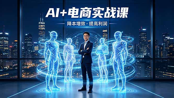 AI+电商实战课，1人+N个AI 智能体，把SOP变AI员工，实现降本增效提高利润-樵渔匹