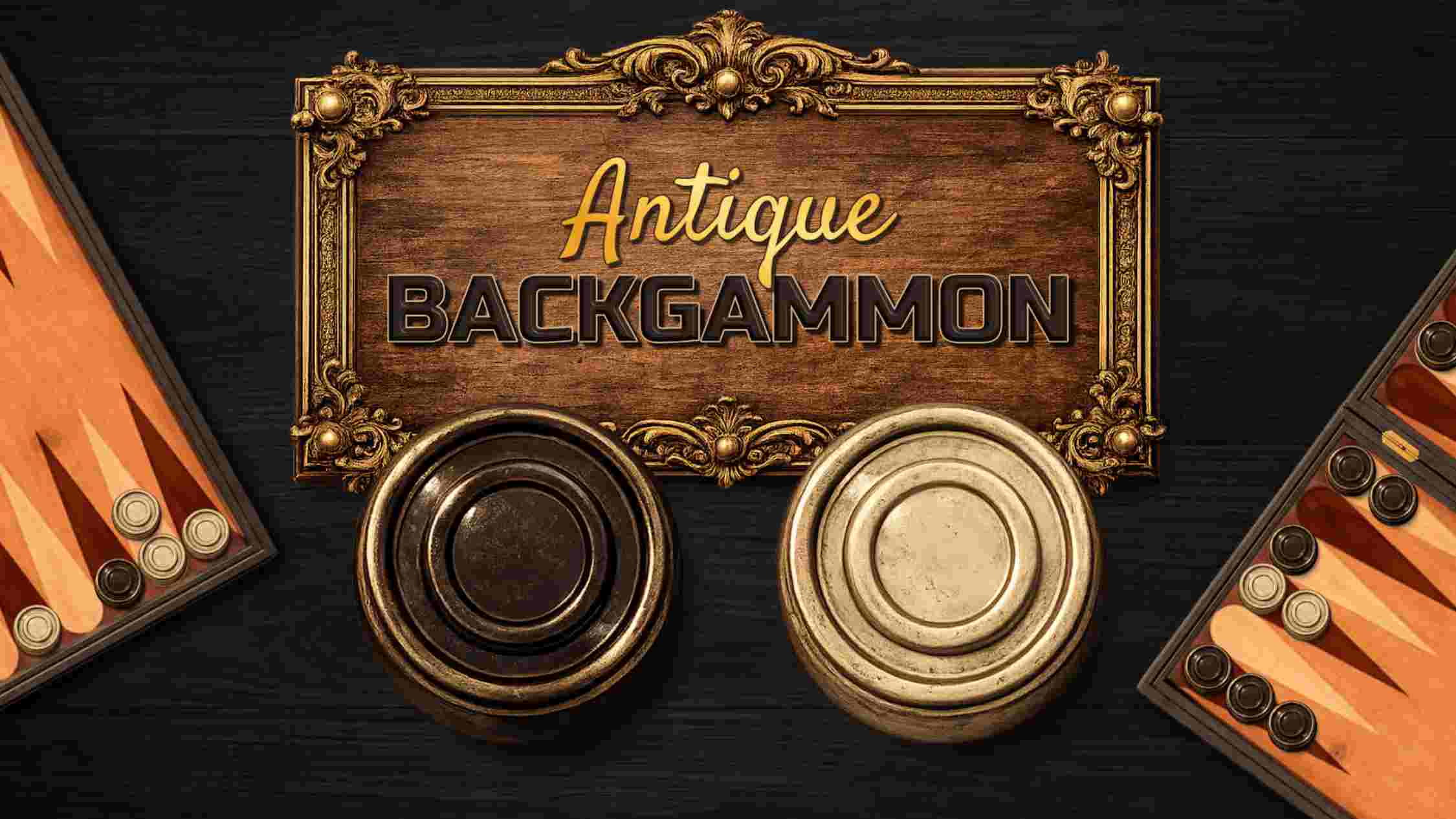 古董双陆棋 .Antique Backgammon 英语