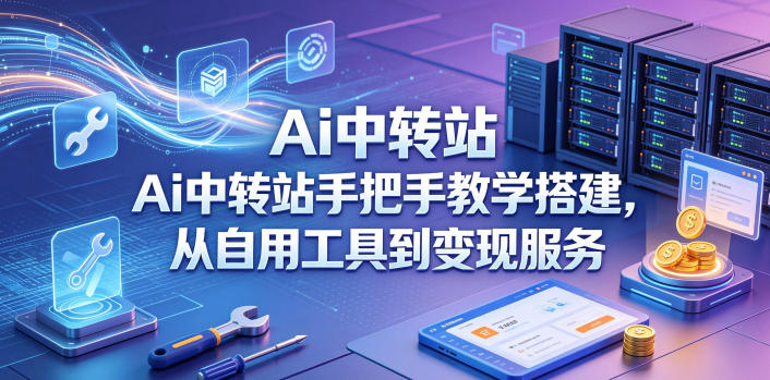 Ai中转站手把手教学搭建，从自用工具到变现服务-吾爱自习网