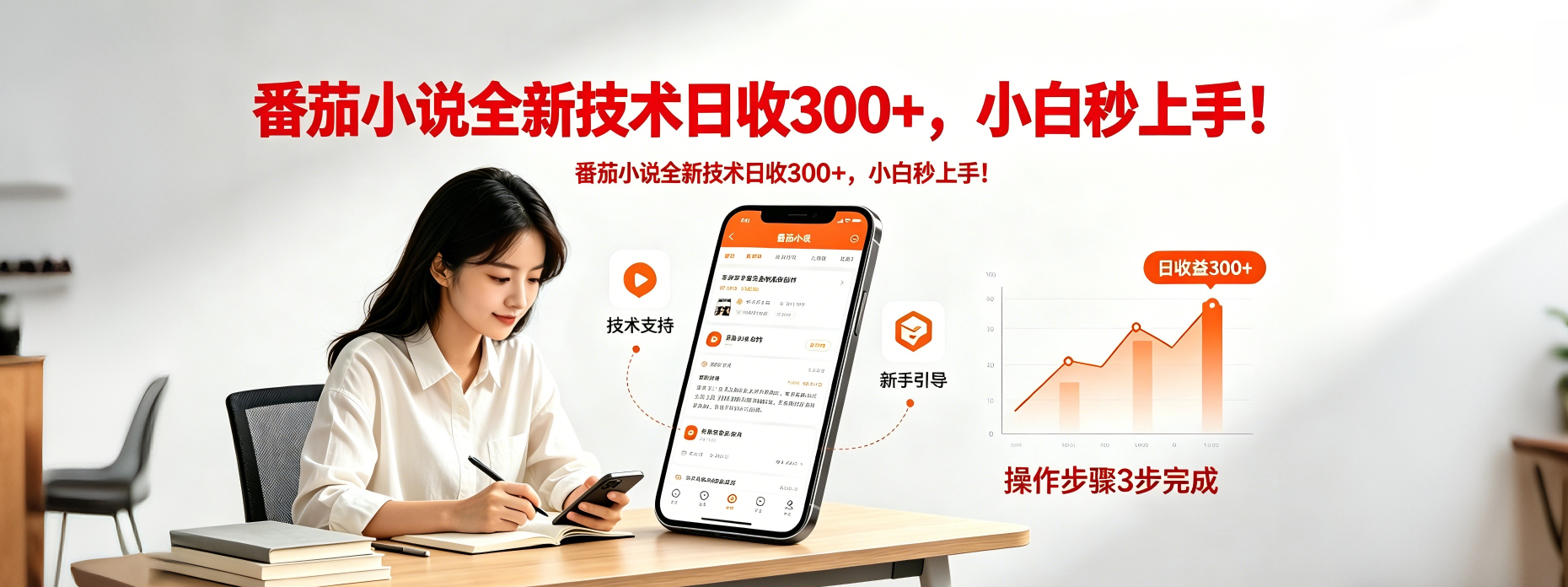 番茄小说全新技术全新玩法！无脑日收300+-超级会员网