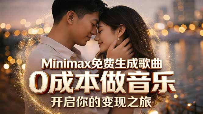 Minimax免费生成歌曲实测！0成本做音乐，说唱流行Lofi一键生成-吾爱自习网