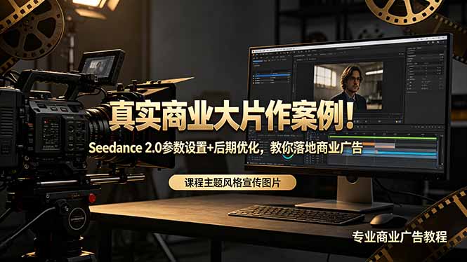 真实商业大片作案例！Seedance 2.0参数设置+后期优化，教你落地商业广告-喜学网
