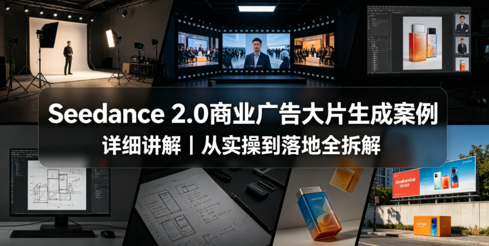 Seedance 2.0商业广告大片生成案例详细讲解｜从实操到落地全拆解-喜学网