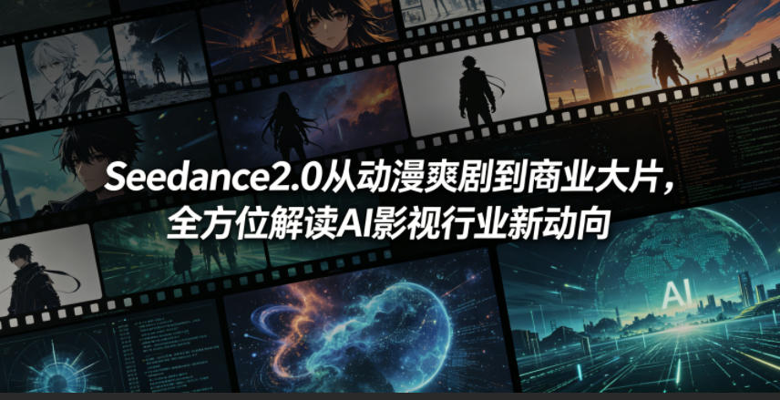 Seedance2.0从动漫爽剧到商业大片，全方位解读AI影视行业新动向-吾爱自习网