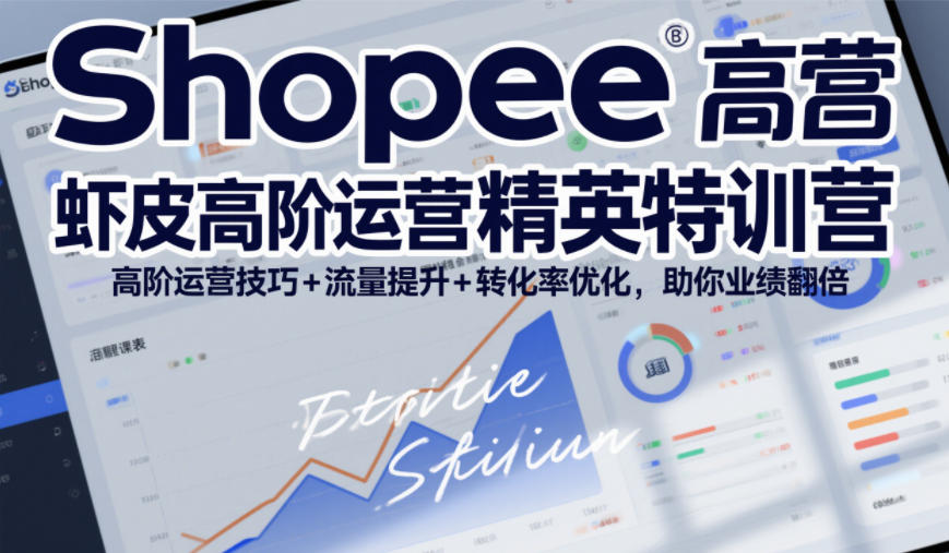 Shopee虾皮高阶运营精英特训营，高阶运营技巧+流量提升+转化率优化，助你业绩翻倍(更新26年5月)-旺仔资源库