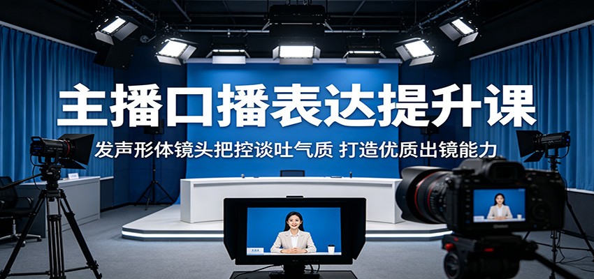 主播口播表达提升课：发声形体镜头把控谈吐气质，打造优质出镜能力福星网赚创业资源-网赚项目-副业赚钱-互联网创业-资源整合福星网赚资源