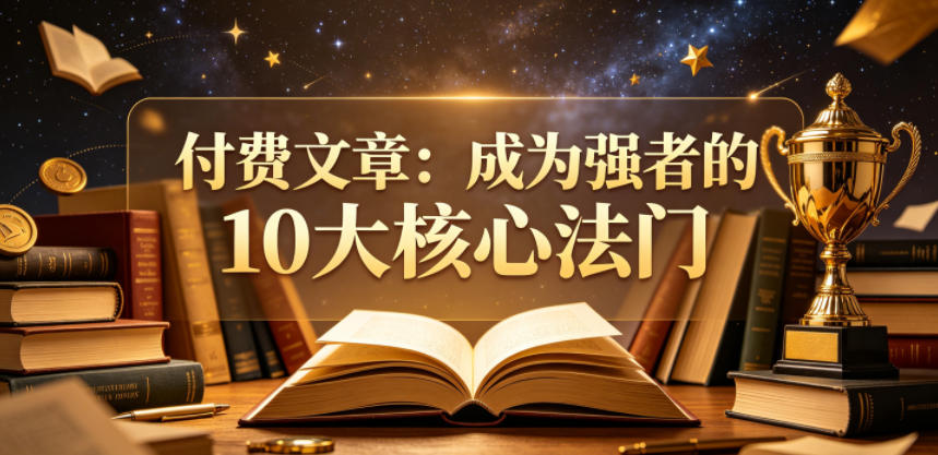 付费文章：成为强者的10大核心法门福星网赚创业资源-网赚项目-副业赚钱-互联网创业-资源整合福星网赚资源