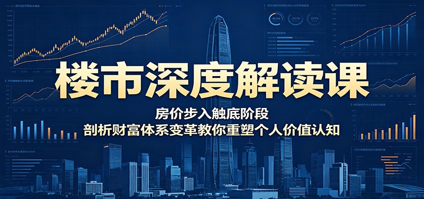 楼市深度解读课：房价步入触底阶段，剖析财富体系变革教你重塑个人价值认知福星网赚创业资源-网赚项目-副业赚钱-互联网创业-资源整合福星网赚资源