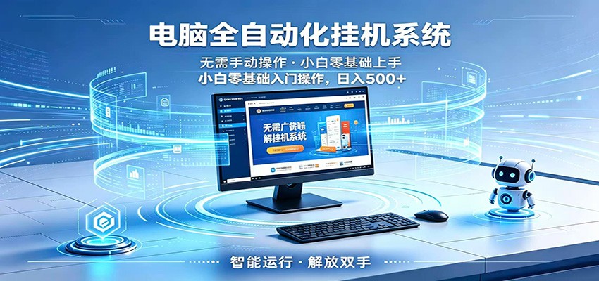 智能广告挂机无需值守，小白上手轻松实现每日增收福星网赚创业资源-网赚项目-副业赚钱-互联网创业-资源整合福星网赚资源