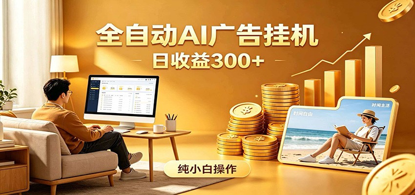 AI风口项目，全程解放双手，后台自动运行赚取收益，每天稳定收益300+-喜学网