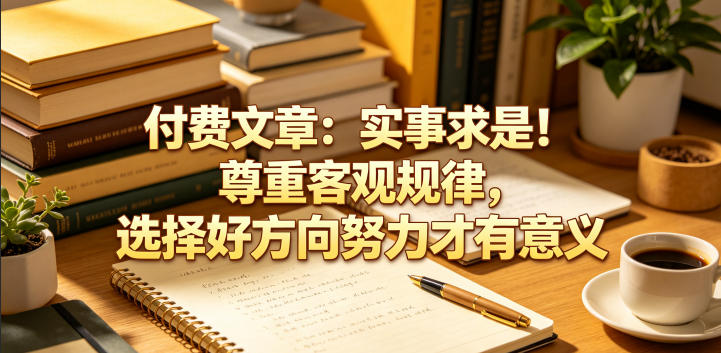 付费文章：实事求是！尊重客观规律，选择好方向努力才有意义-喜学网