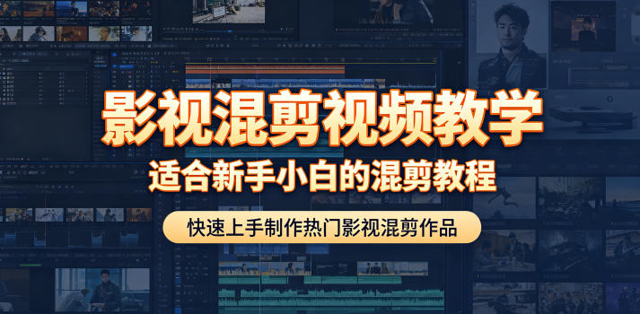 影视混剪视频教学，适合新手小白的混剪教程，快速上手制作热门影视混剪作品-hcnxn