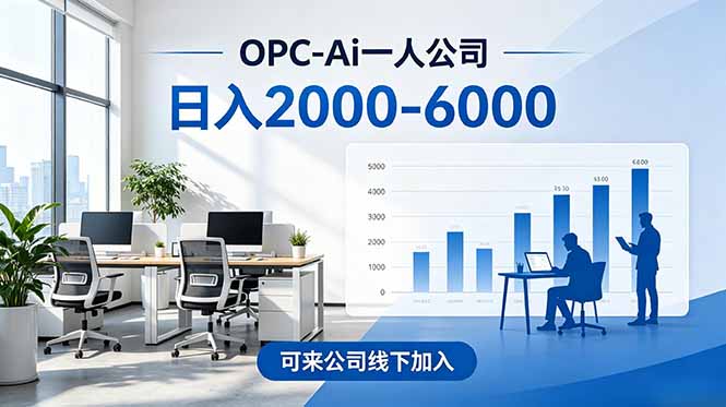 2026创业新风口—OPC一人公司模式震撼首发！日收益2000-6000+，项目绿色长久，安全稳健，合...-吾爱自习网